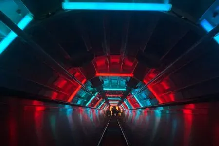 Futuristic tunnel