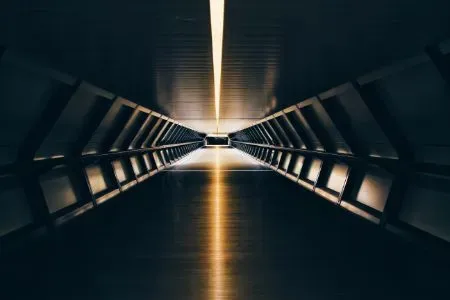 Futuristic tunnel